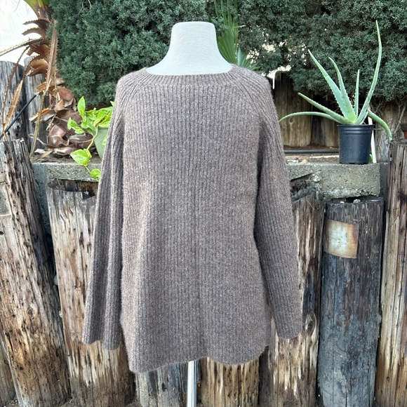 Nap Loungewear 100% Cashmere Rib-Knit Crew Neck Pullover Sweater, Retail $359 - Picture 14 of 16